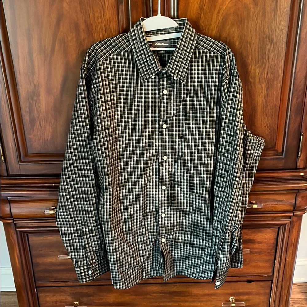 Eddie Bauer green Casual Button Down Shirt